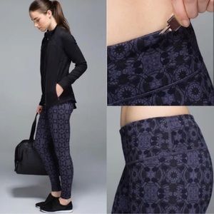 Lululemon wunder under purple Mini Prisma Nightfall leggings Size 6 GUC